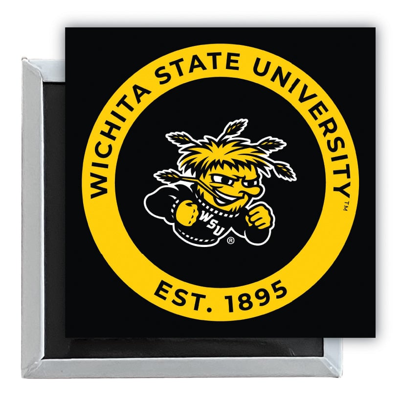 Wichita State Shockers 2.5"x 2.5" Fridge Magnet Officially Licensed Collegiate Product Image 1