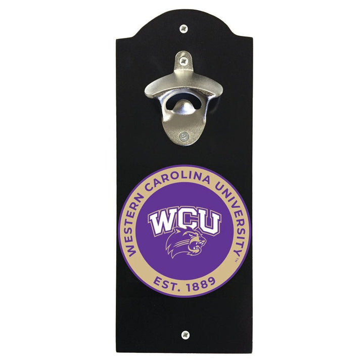 Western Carolina University Wall Mounted Bottle Opener Officially Licensed Collegiate Product Image 2