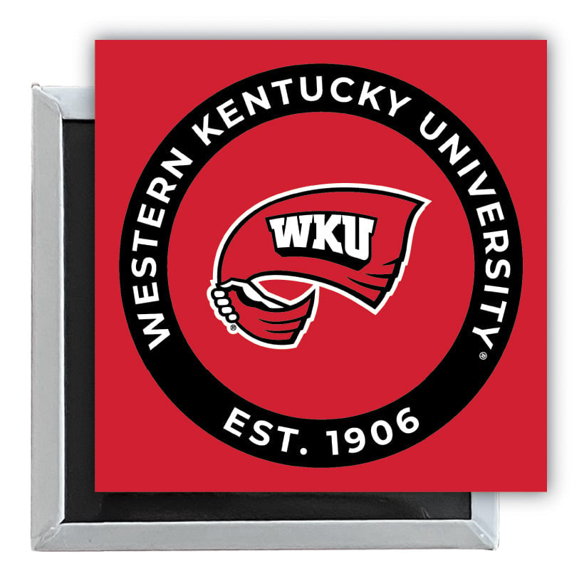 Western Kentucky Hilltoppers 2.5"x 2.5" Fridge Magnet Officially Licensed Collegiate Product Image 1