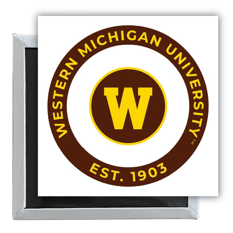 Western Michigan University 2.5"x 2.5" Fridge Magnet Officially Licensed Collegiate Product Image 1