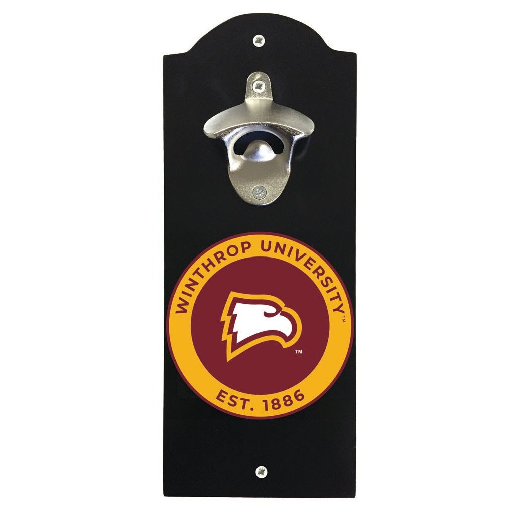 Winthrop University Wall Mounted Bottle Opener Officially Licensed Collegiate Product Image 1