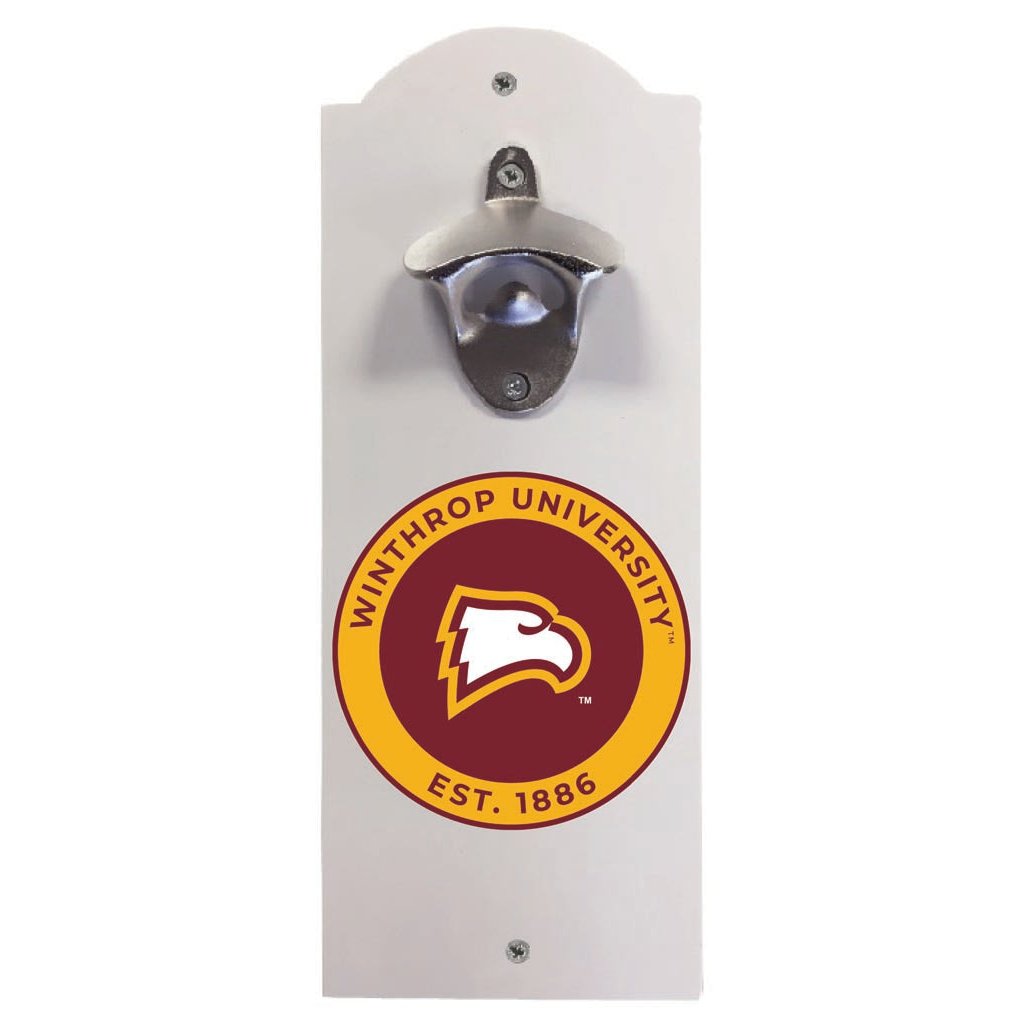 Winthrop University Wall Mounted Bottle Opener Officially Licensed Collegiate Product Image 1