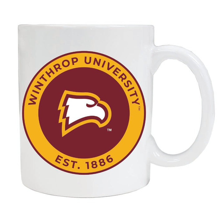 Winthrop University 12 oz Ceramic Coffee Mug Circle Design Officially Licensed Collegiate Product Image 1