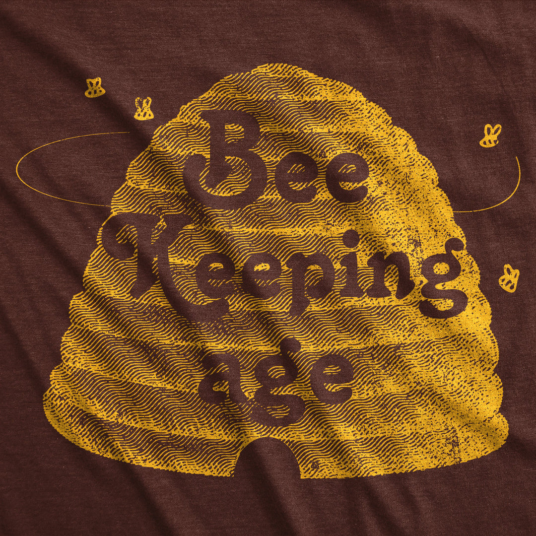 Mens Funny T Shirts Bee Keeping Age Sarcastic Novelty Graphic Tee For Men Image 2