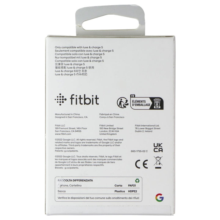 Fitbit Charging Cable for Fitbit Luxe and Charge 5 Smart Watches - Black Image 2