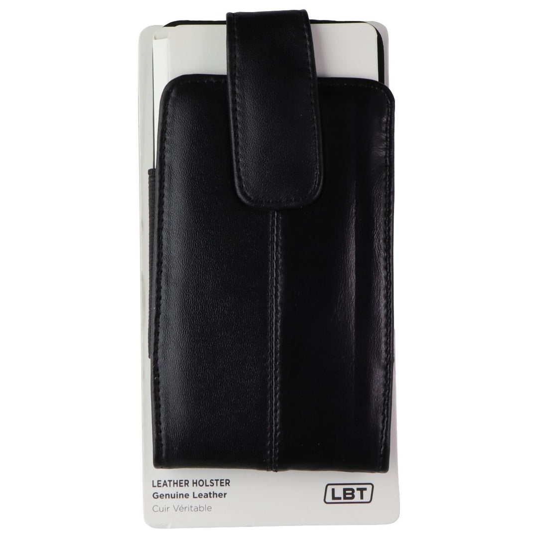 LBT Lambskin Leather Holster for Apple iPhone 12 Pro/13 Pro - Black Image 1