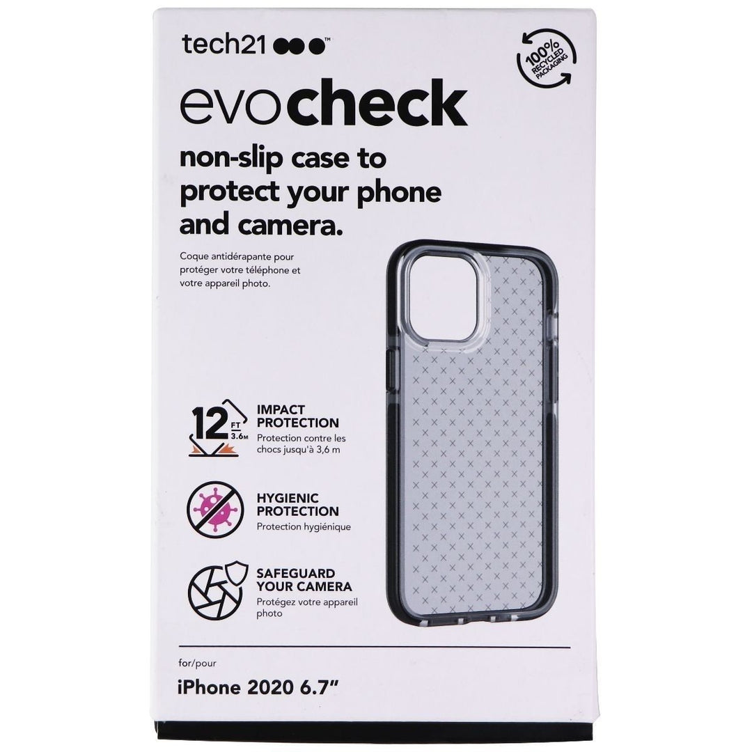 Tech21 Evo Check Series Flexible Gel Case for Apple iPhone 12 Pro Max - Black Image 4