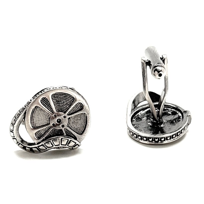 Hollywood Movie Reels Cufflinks Mens Fashion Motion Picture Film Festival Director Producer Writing Studio Executive Image 3