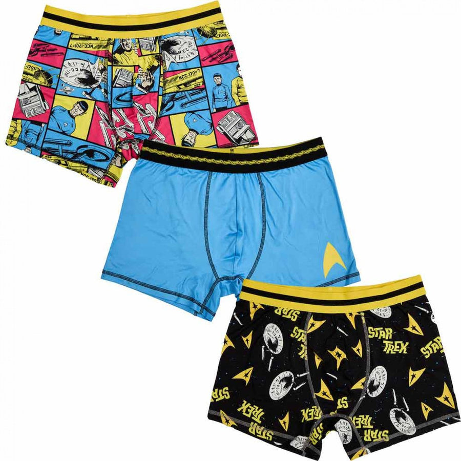 Star Trek: The Original Series Adult Boxer Brief 3-Pack Image 1