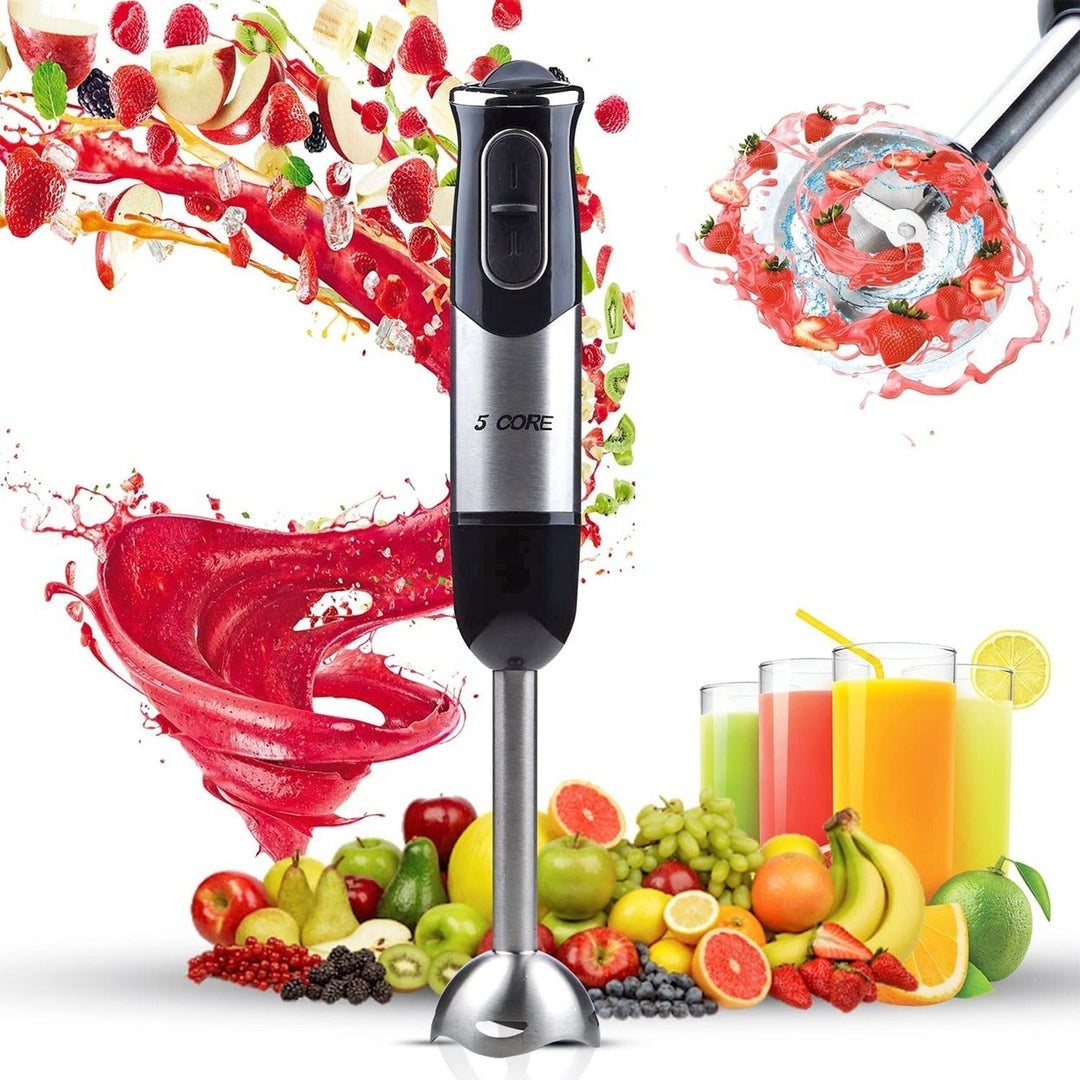 5Core Immersion Hand Blender 500W Stick Handheld Mixer Kitchen Image 1