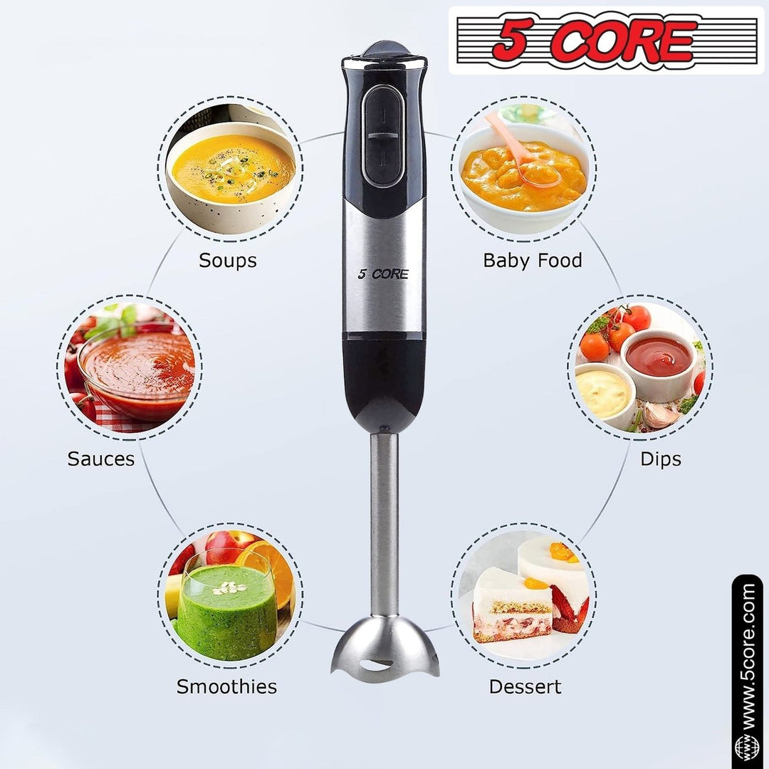 5Core Immersion Hand Blender 500W Stick Handheld Mixer Kitchen Image 7