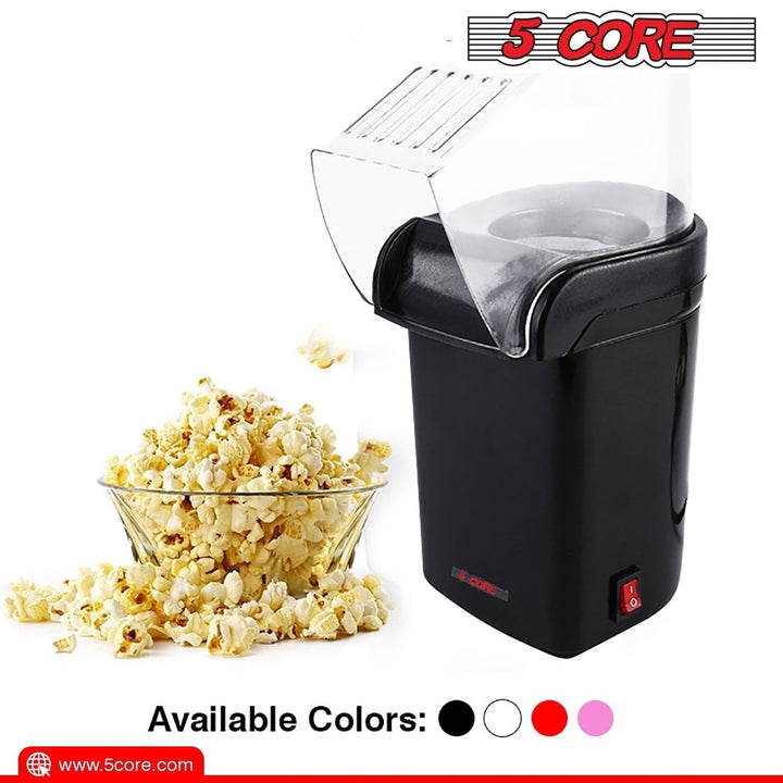 5Core Popcorn Machine 16 Cup Hot Air Popper Mini Portable Electric Pop Image 3