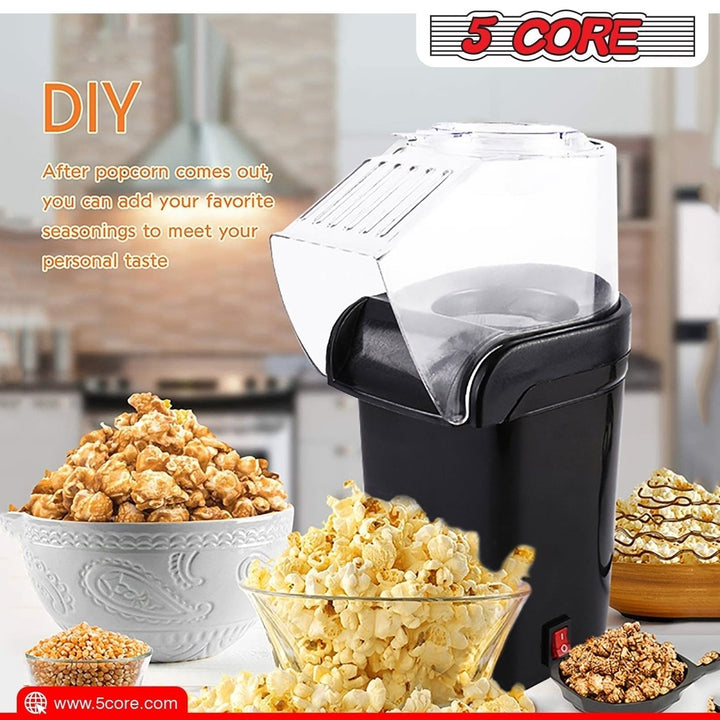 5Core Popcorn Machine 16 Cup Hot Air Popper Mini Portable Electric Pop Image 8