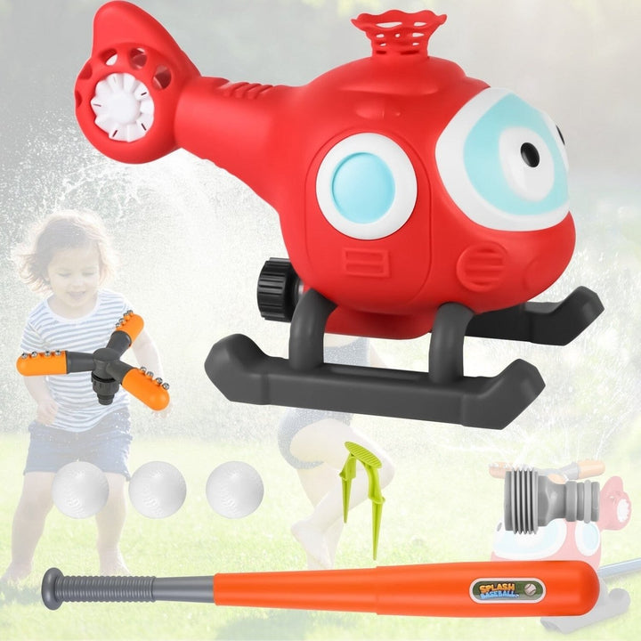 2-in-1 Water Sprinkler Baseball Helicopter Toy Image 6