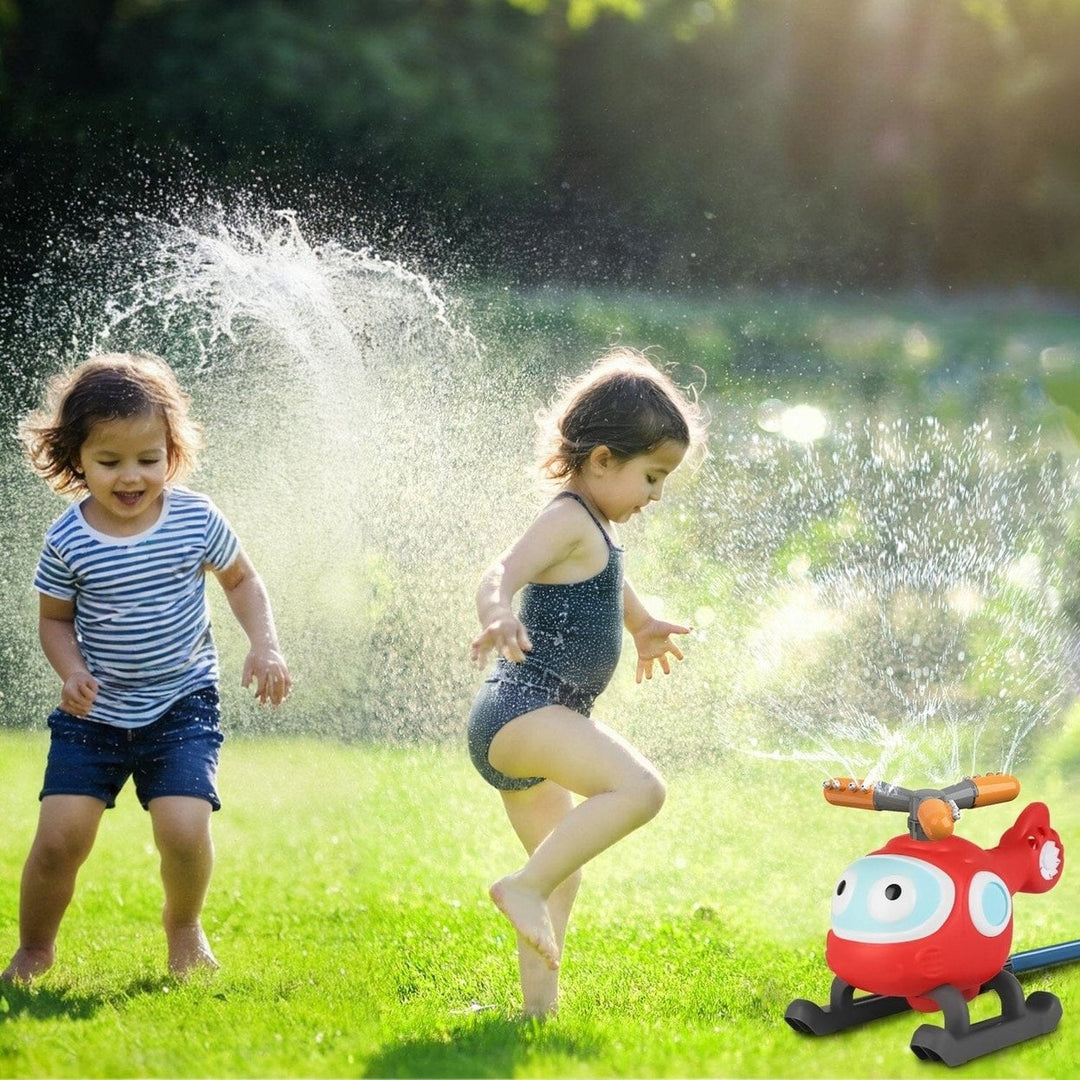 2-in-1 Water Sprinkler Baseball Helicopter Toy Image 12