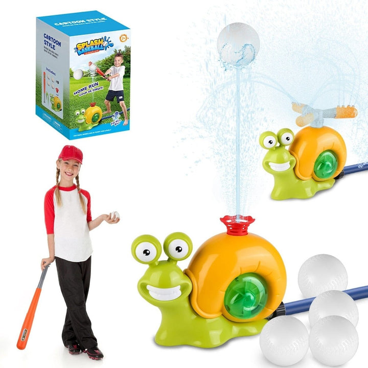 2-in-1 Snail Water Sprinkler Baseball Toy with 2 Sprinkler Nozzles Image 10