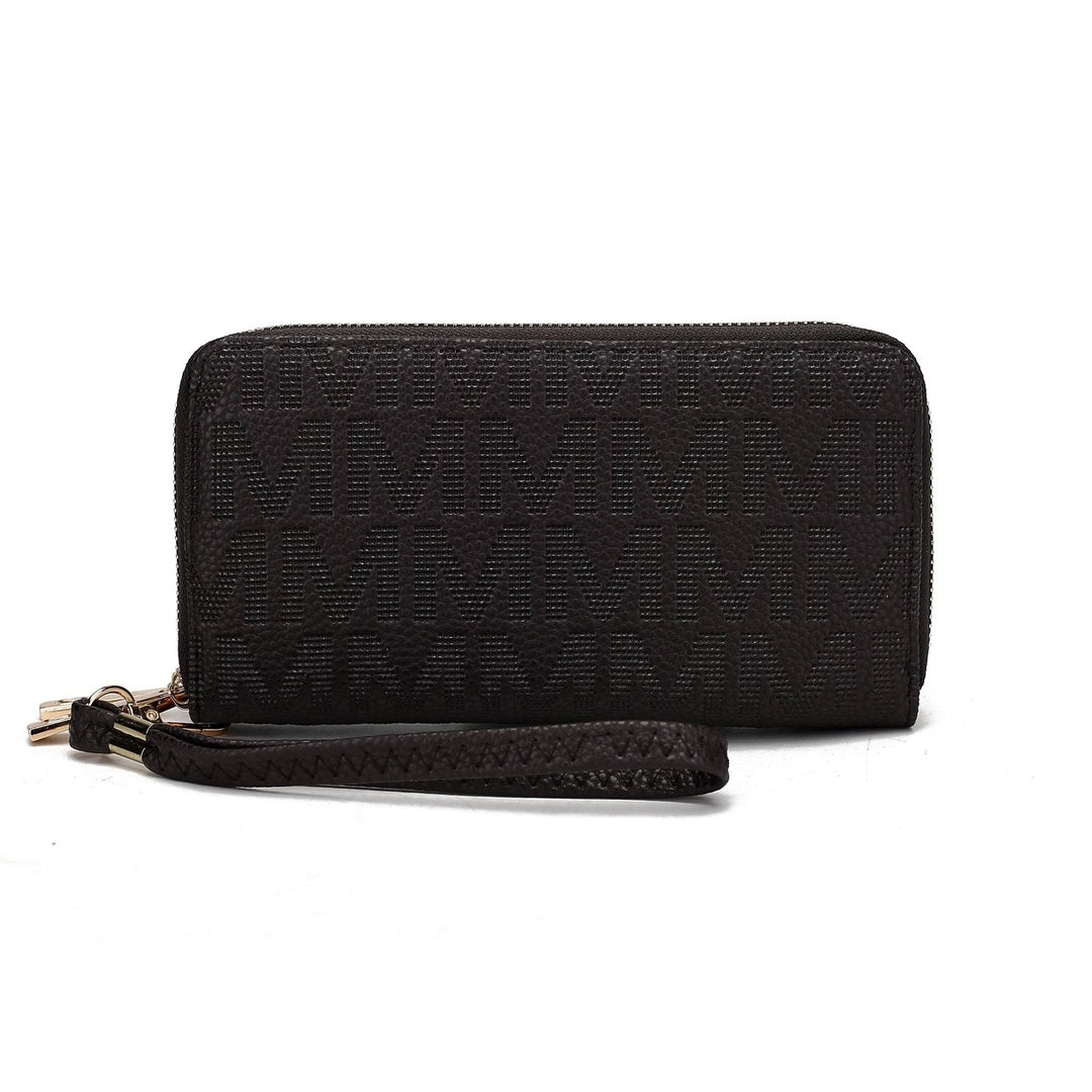 MKFCollection Lisbette Signature Wallet - Vegan Leather Designer Handbag Image 3