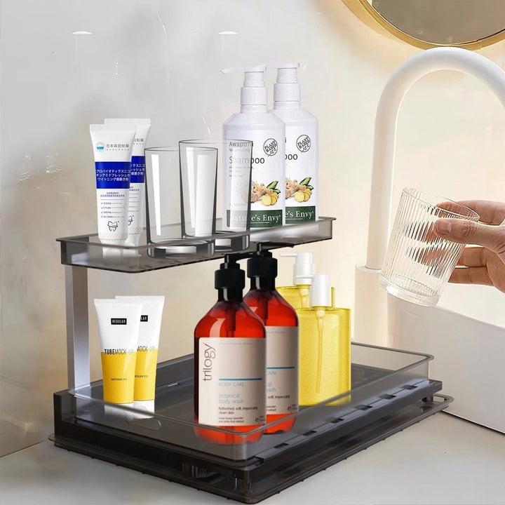 2-Tier Pull Out Under Sink Organizer Image 1