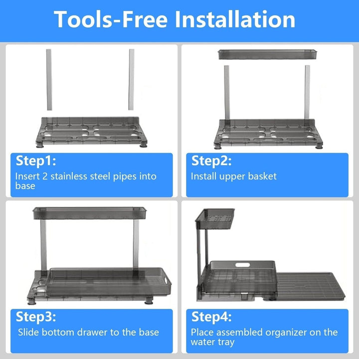 2-Tier Pull Out Under Sink Organizer Image 10