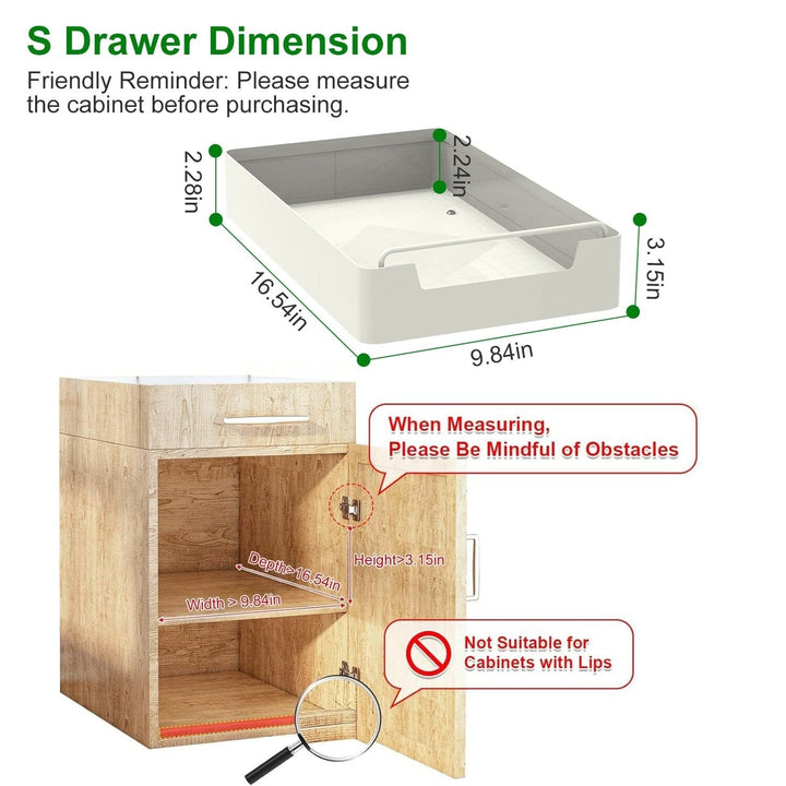 2-Pieces: Pull Out Cabinet Organizers Image 4