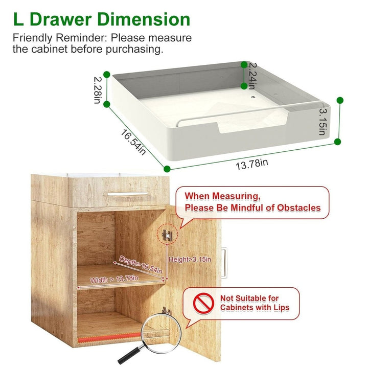 2-Pieces: Pull Out Cabinet Organizers Image 7