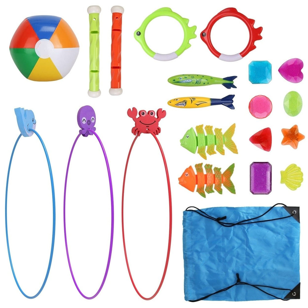 24-Pieces: Diving Toys Swimming Pool for Aged 3+ Years Old Image 2