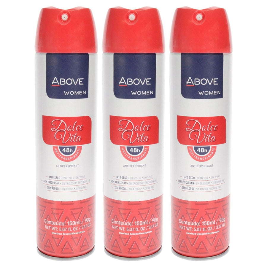 Above 48 Hours Antiperspirant Deodorant - Dolce Vita by Above for Women - 3.17 oz Deodorant Spray - Pack of 3 Image 1