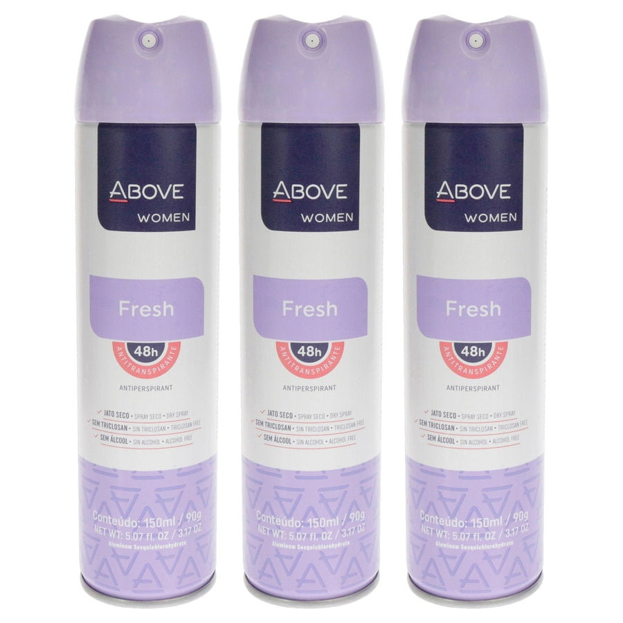 Above 48 Hours Antiperspirant Deodorant - Fresh by Above for Women - 3.17 oz Deodorant Spray - Pack of 3 Image 1