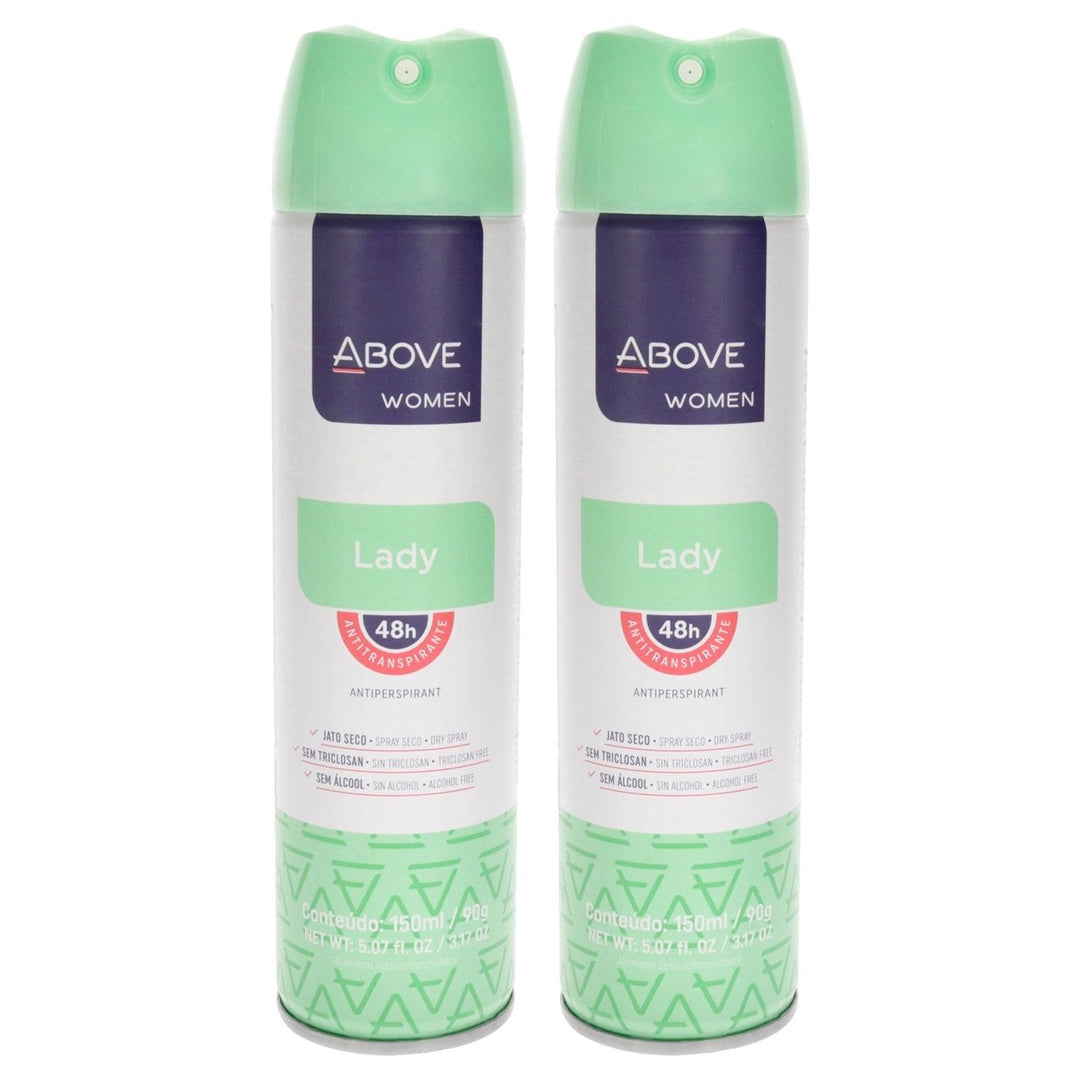 Above 48 Hours Antiperspirant Deodorant - Lady by Above for Women - 3.17 oz Deodorant Spray - Pack of 2 Image 1