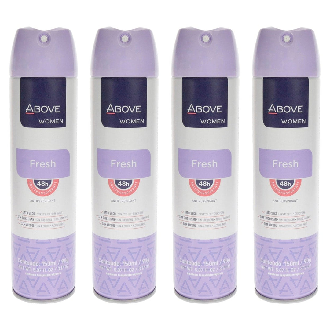 Above 48 Hours Antiperspirant Deodorant - Fresh by Above for Women - 3.17 oz Deodorant Spray - Pack of 4 Image 1