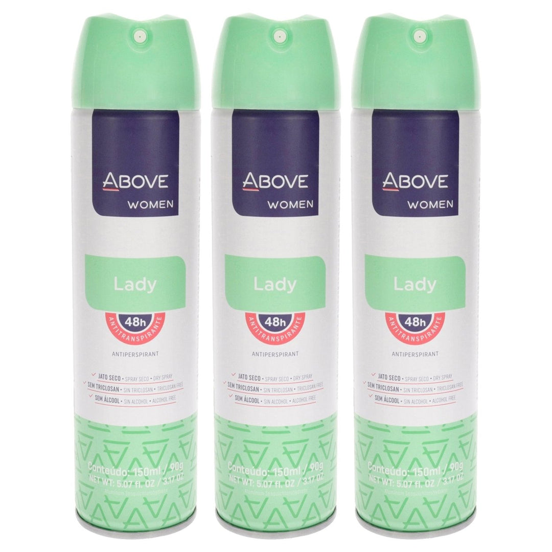 Above 48 Hours Antiperspirant Deodorant - Lady by Above for Women - 3.17 oz Deodorant Spray - Pack of 3 Image 1