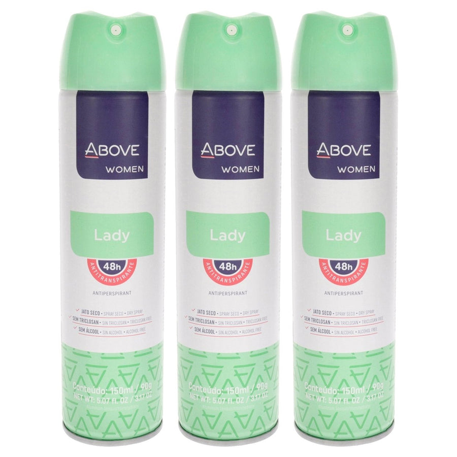 Above 48 Hours Antiperspirant Deodorant - Lady by Above for Women - 3.17 oz Deodorant Spray - Pack of 3 Image 1