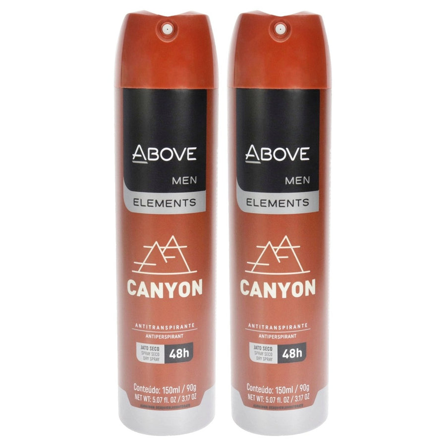 Above 48 Hours Element Antiperspirant Deodorant - Canyon by Above for Men - 3.17 oz Deodorant Spray - Pack of 2 Image 1