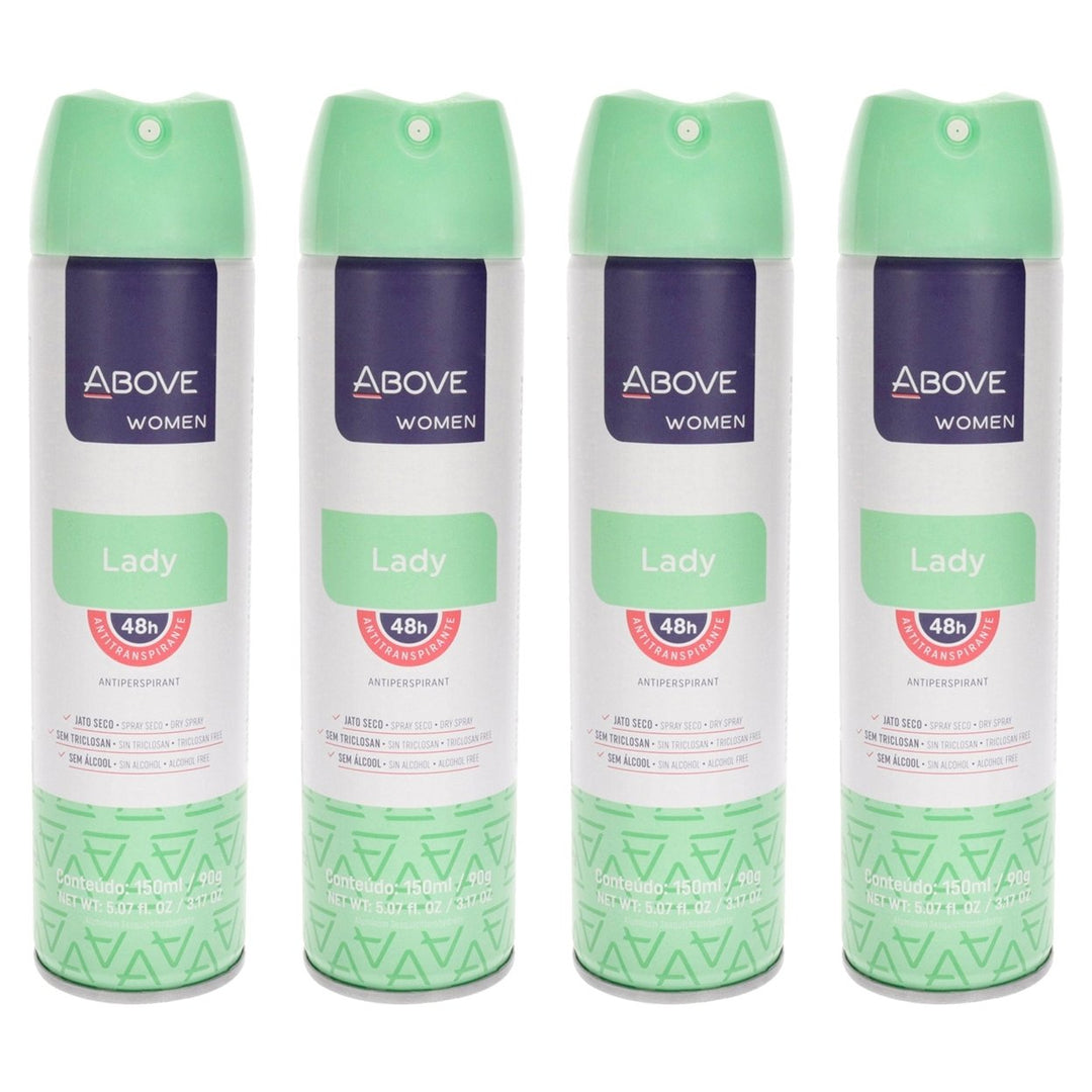 Above 48 Hours Antiperspirant Deodorant - Lady by Above for Women - 3.17 oz Deodorant Spray - Pack of 4 Image 1