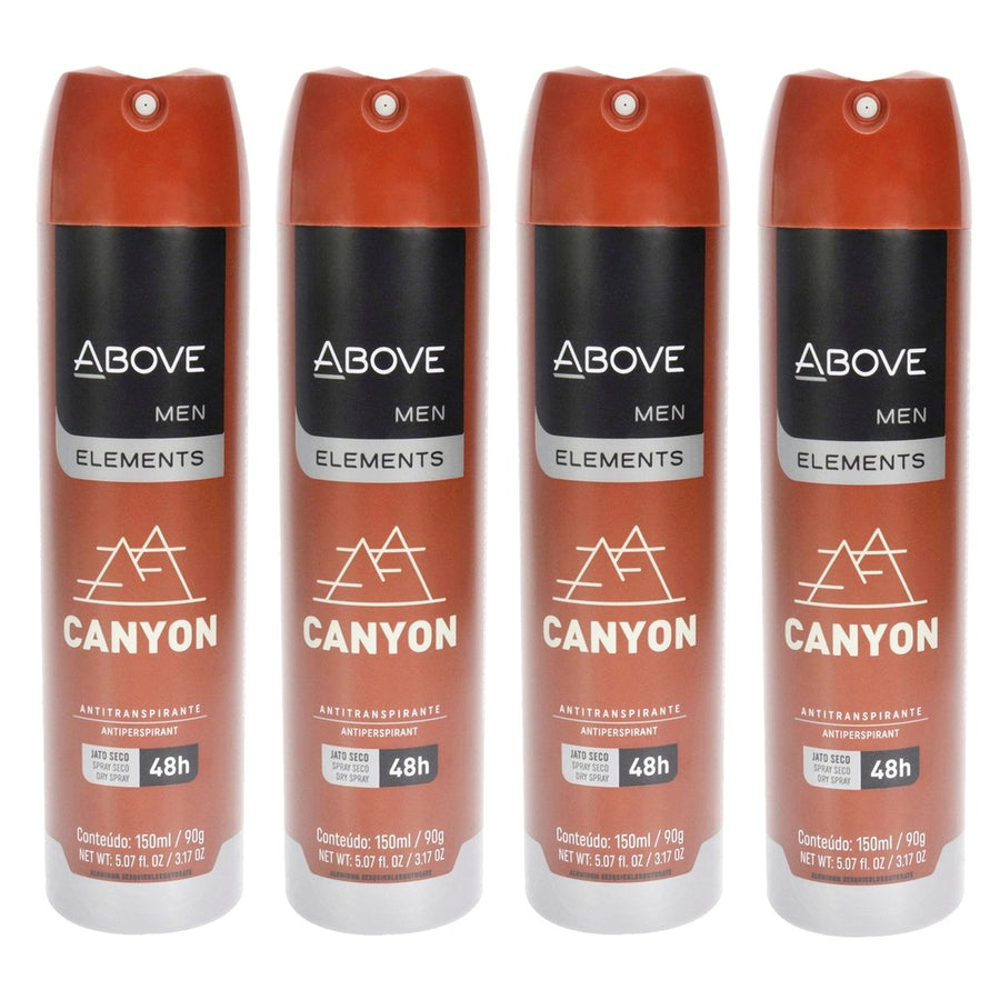 Above 48 Hours Element Antiperspirant Deodorant - Canyon by Above for Men - 3.17 oz Deodorant Spray - Pack of 4 Image 1