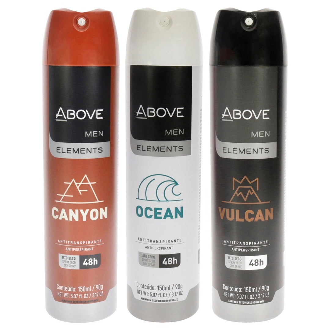 Above 48 Hours Element Antiperspirant Deodorant - Canyon by Above for Men - 3.17 oz Deodorant Spray - Pack of 3 Image 1