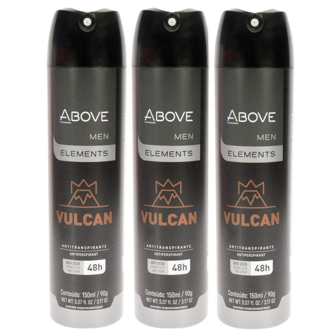 Above 48 Hours Element Antiperspirant Deodorant - Vulcan by Above for Men - 3.17 oz Deodorant Spray - Pack of 3 Image 1