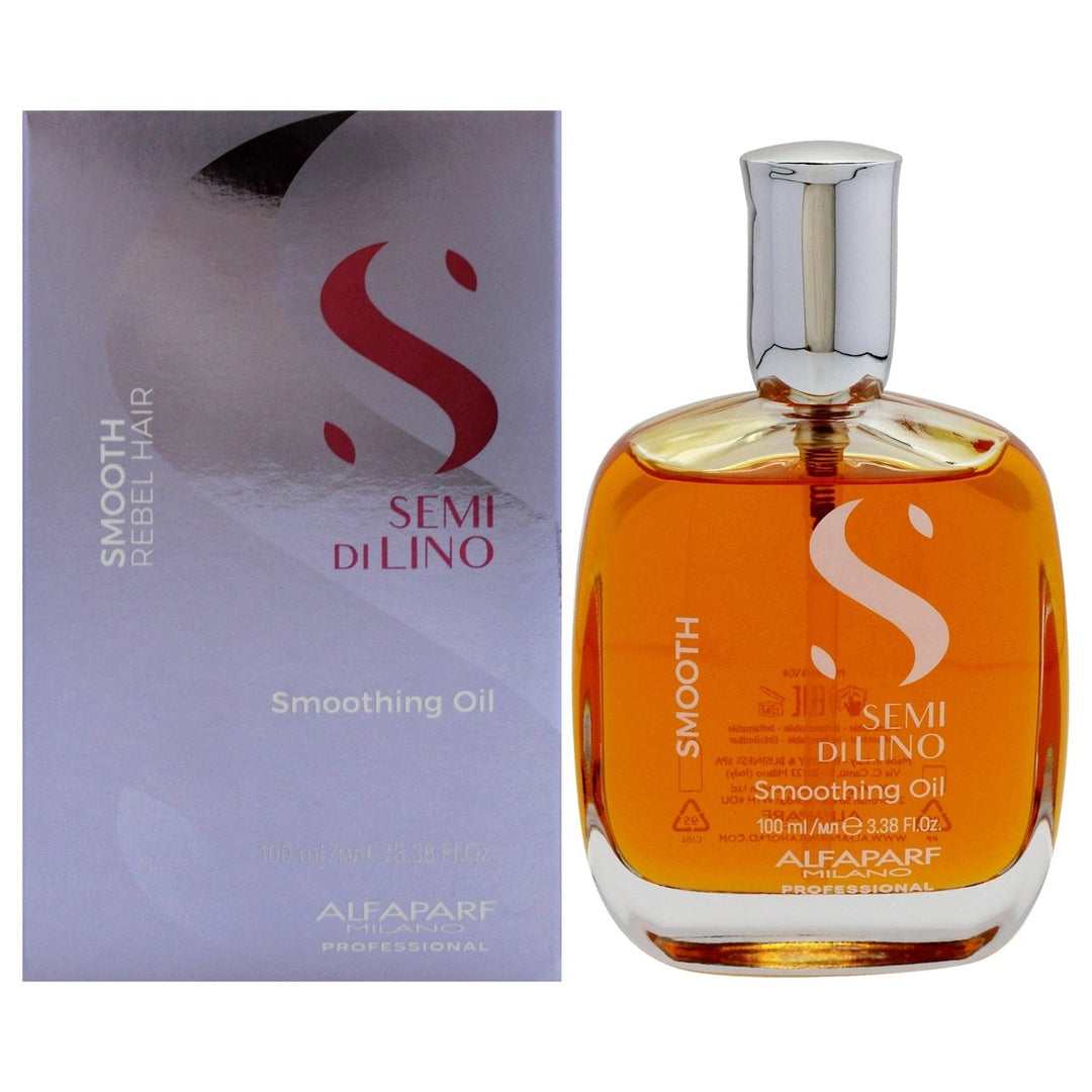 Alfaparf Milano Semi Di Lino Smooth Smoothing Oil by Alfaparf Milano for Unisex - 3.38 oz Oil Image 1