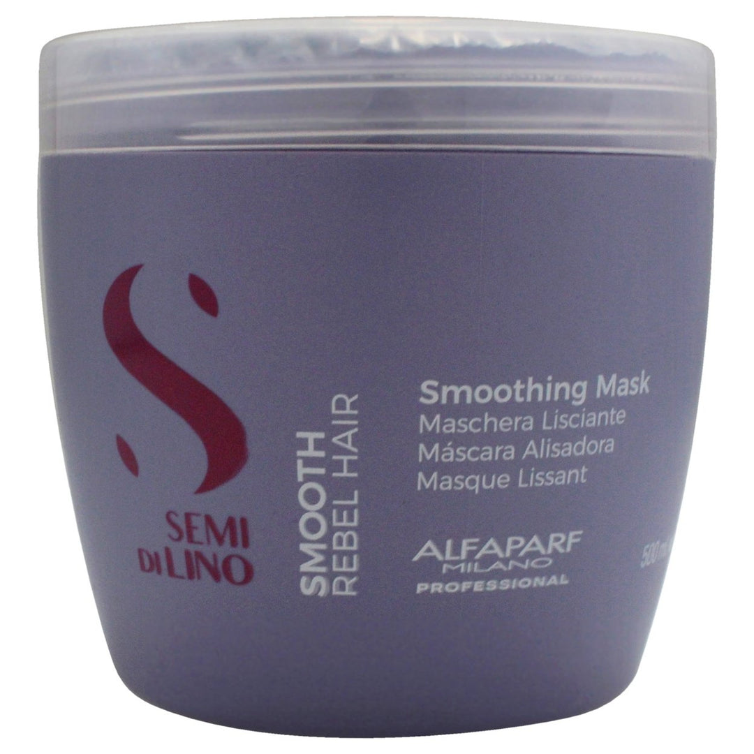 Alfaparf Milano Semi Di Lino Smooth Smoothing Mask by Alfaparf Milano for Unisex - 16.9 oz Masque Image 1