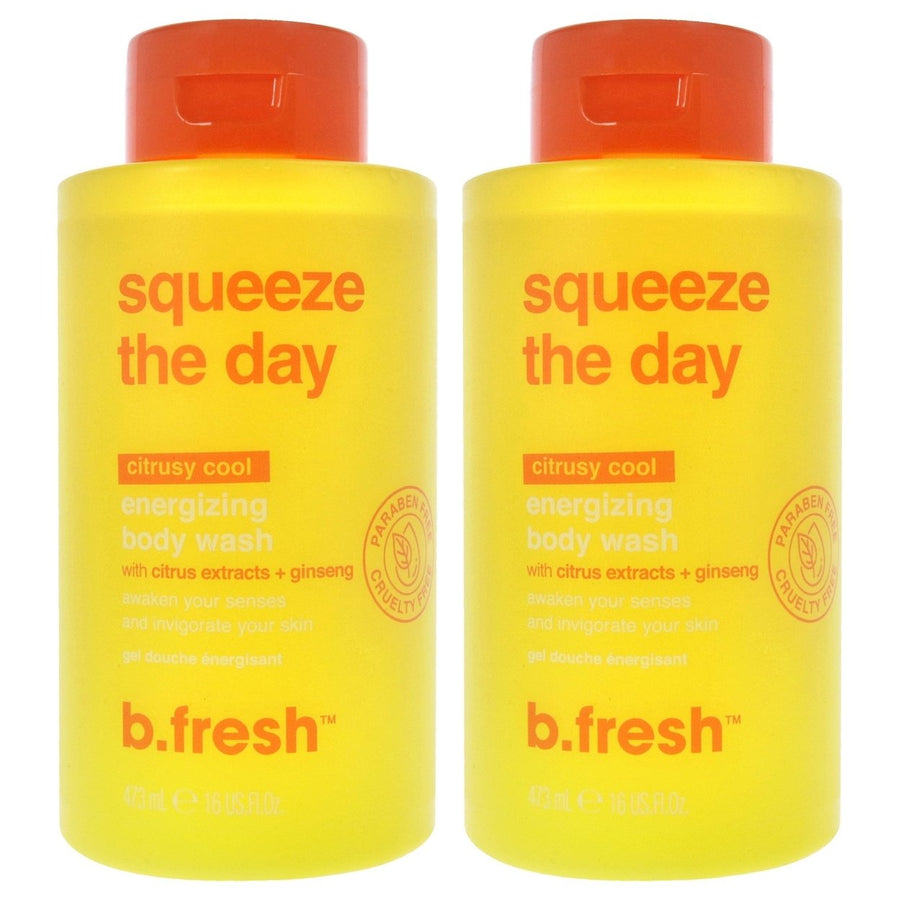 B.Tan Squeeze The Day Energizing Body Wash by B.Tan for Unisex - 16 oz Body Wash - Pack of 2 Image 1