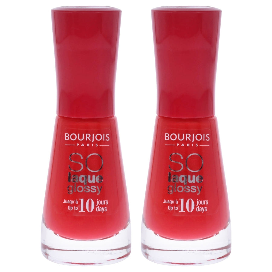 Bourjois So Laque Glossy - 02 Prepphibiscus by Bourjois for Women - 0.3 oz Nail Polish - Pack of 2 Image 1