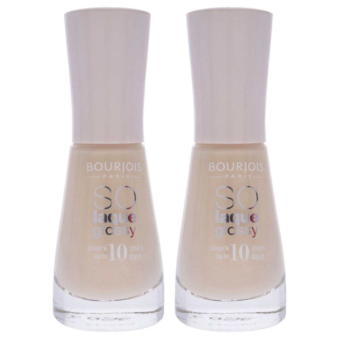 Bourjois So Laque Glossy - 07 Coton Sur Ton by Bourjois for Women - 0.3 oz Nail Polish - Pack of 2 Image 1