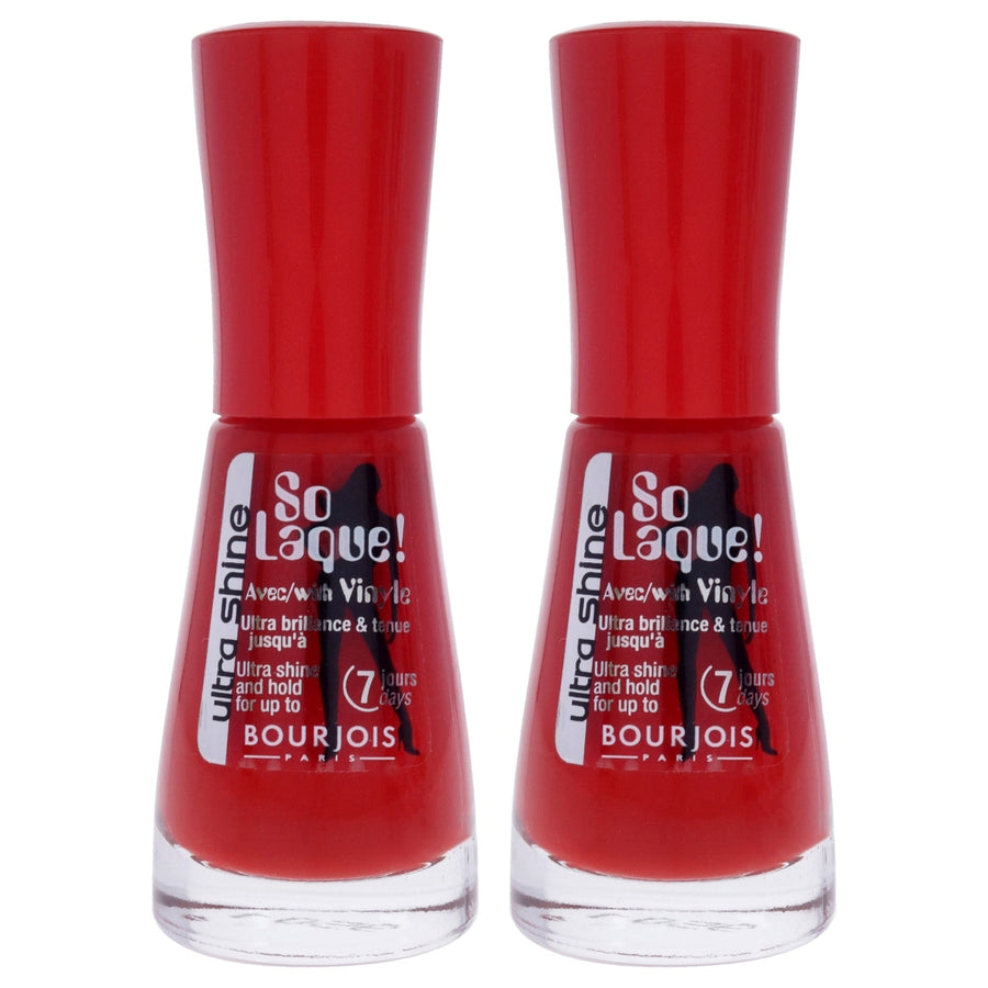 Bourjois So Laque Ultra Shine - 25 Rouge Casino by Bourjois for Women - 0.3 oz Nail Polish - Pack of 2 Image 1