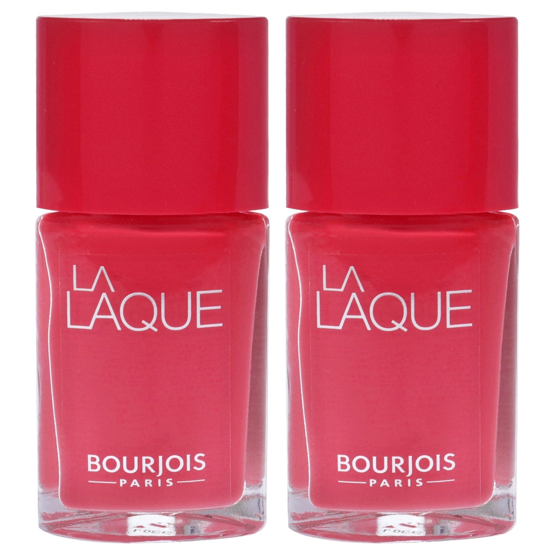 Bourjois La Laque - 04 Flambant Rose by Bourjois for Women - 0.3 oz Nail Polish - Pack of 2 Image 1