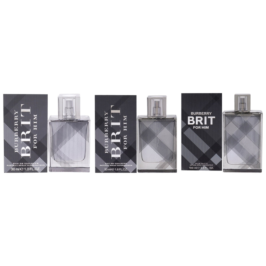 Burberry Burberry Brit Kit by Burberry for Men - 3 Pc Kit 3.3 oz EDT Spray 1.7 oz EDT Spray 1 oz EDT Spray Image 1