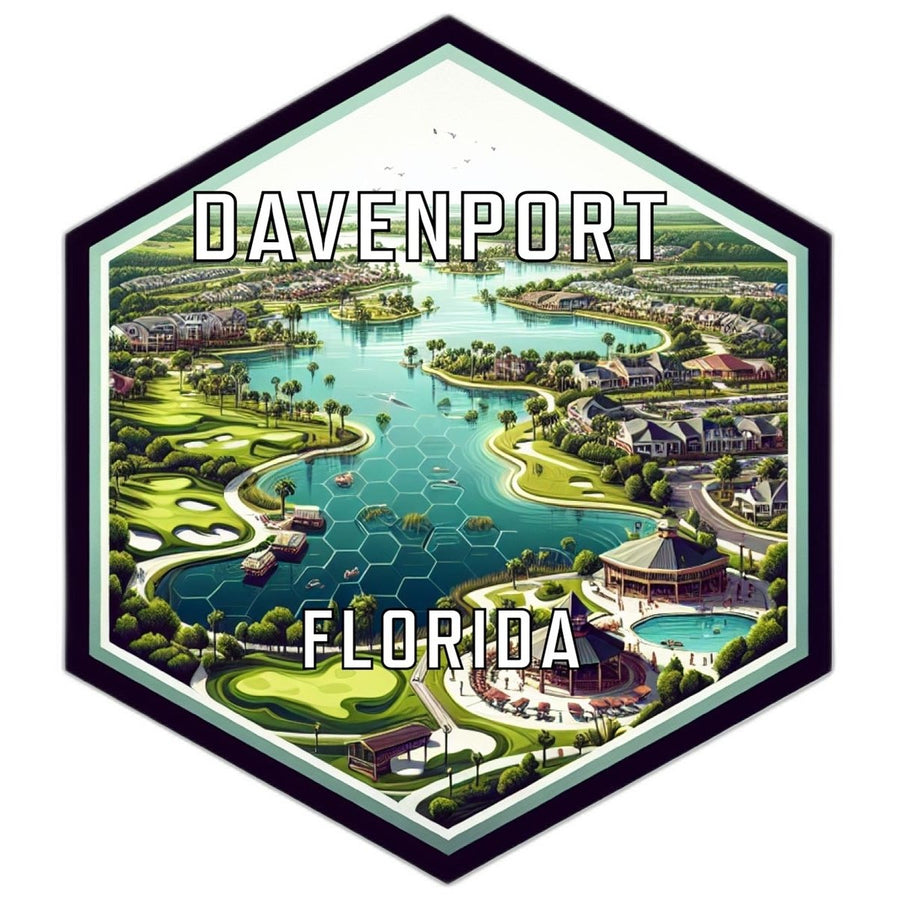 Davenport Florida Travel Destination Souvenir Vinyl Decal Sticker Image 1