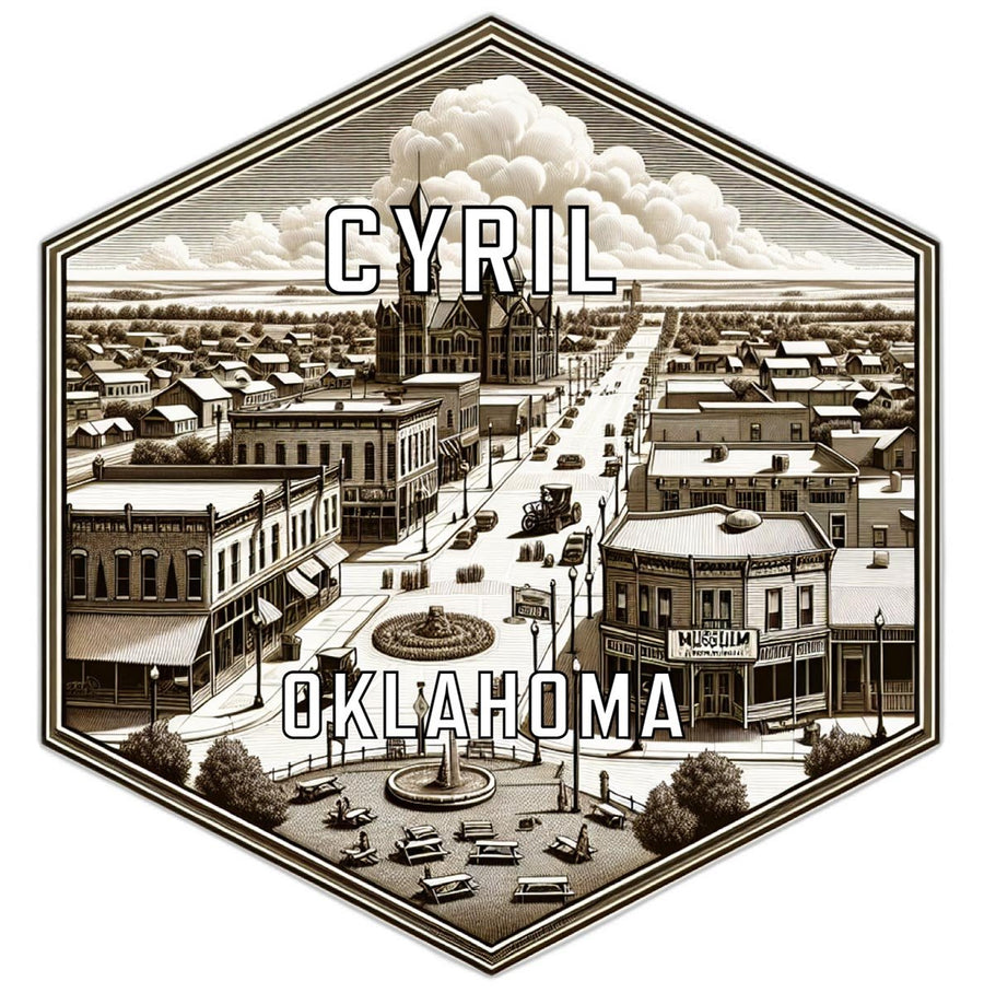 Cyril Oklahoma Travel Destination Souvenir Vinyl Decal Sticker Image 1