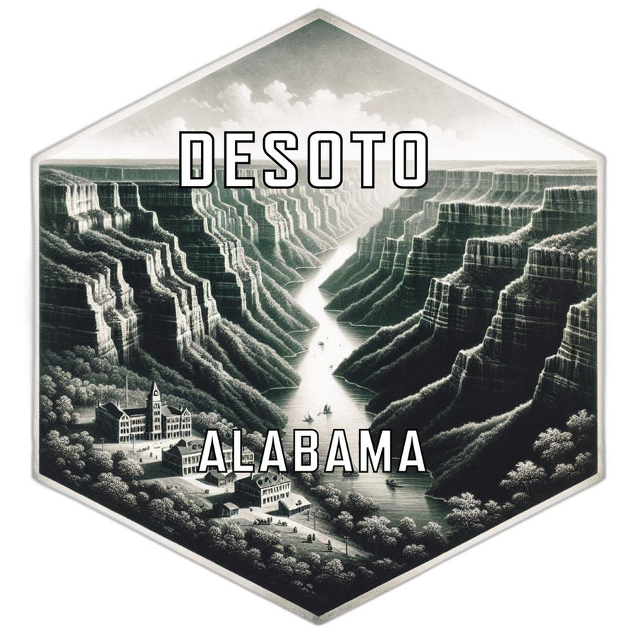 Desoto Alabama Travel Destination Souvenir Vinyl Decal Sticker Image 1