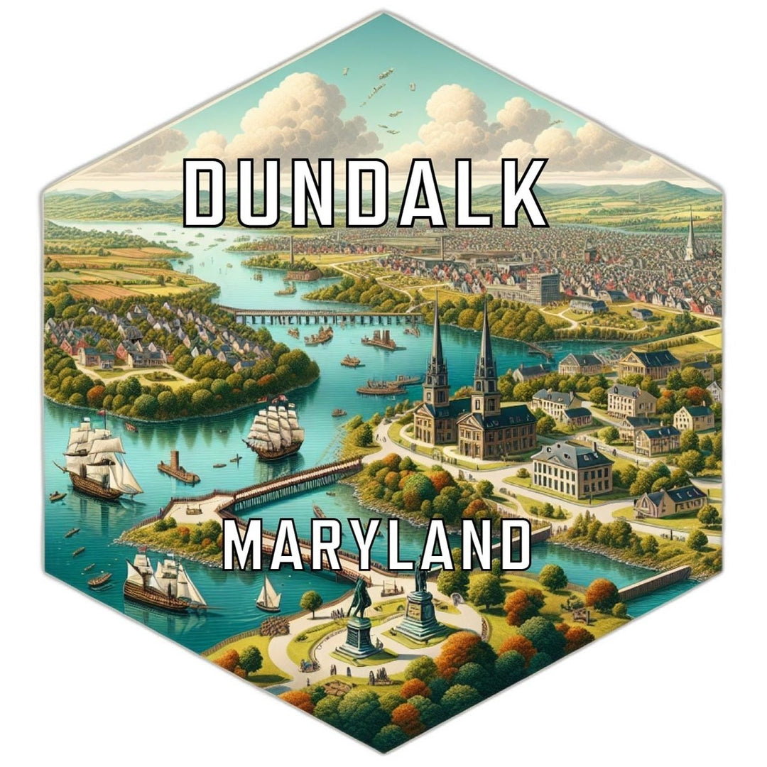 Dundalk Maryland Travel Destination Souvenir Vinyl Decal Sticker Image 1