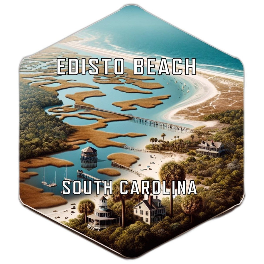 Edisto Beach South Carolina Travel Destination Souvenir Vinyl Decal Sticker Image 1